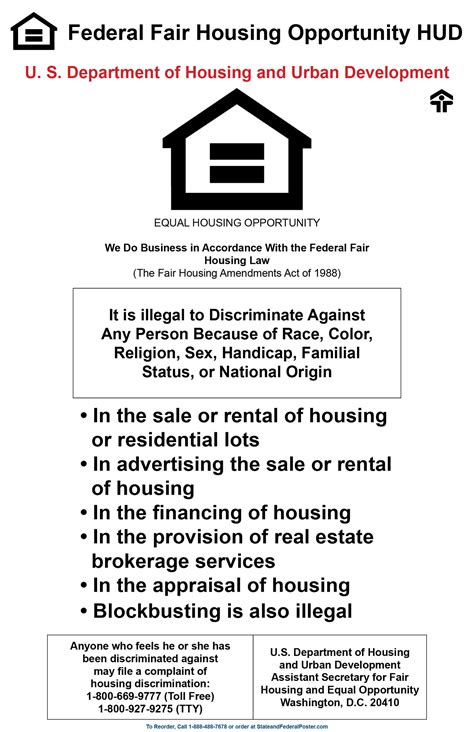 Fair Housing Poster Printable